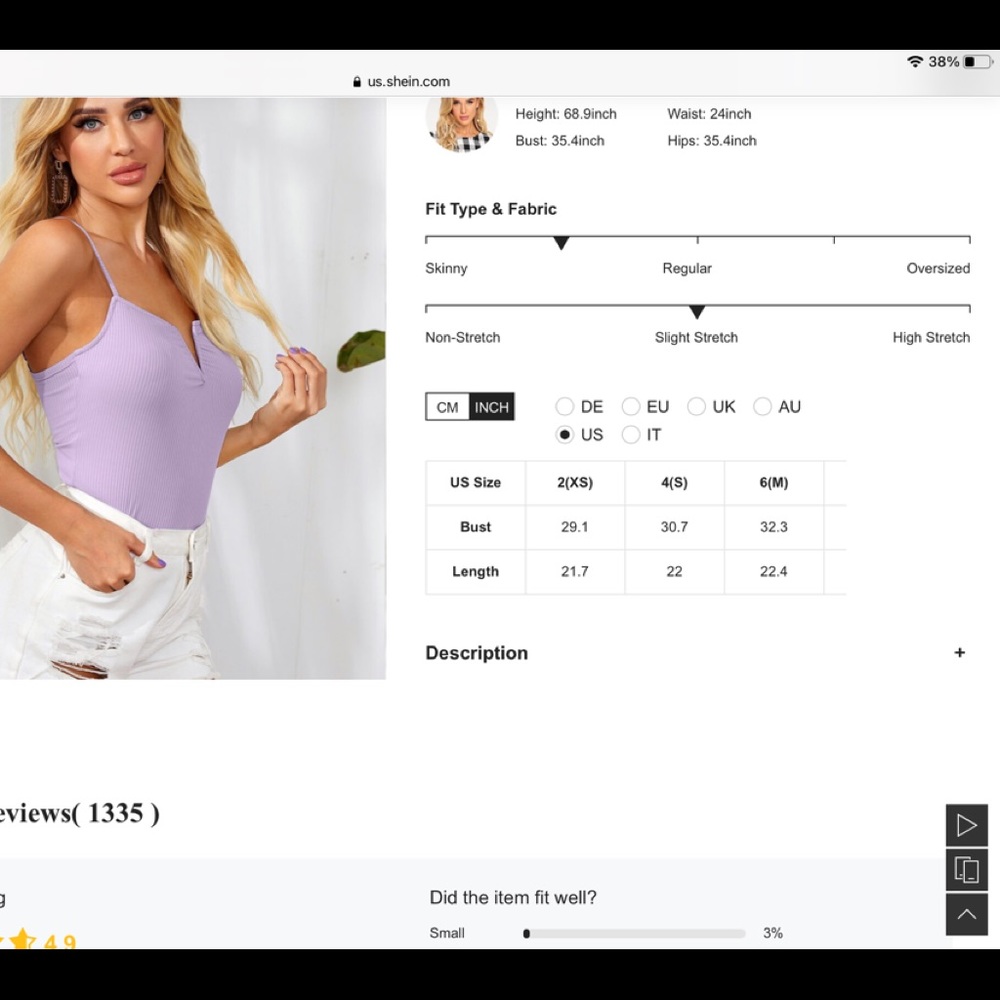 SHEIN V Rib Knit Cami - Picture 4 of 6